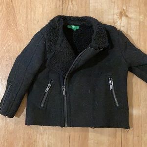 Toddler Moto Jacket Fleece Inside